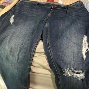 Eunina womens Jeans mid rise skinny ankle size 1xl